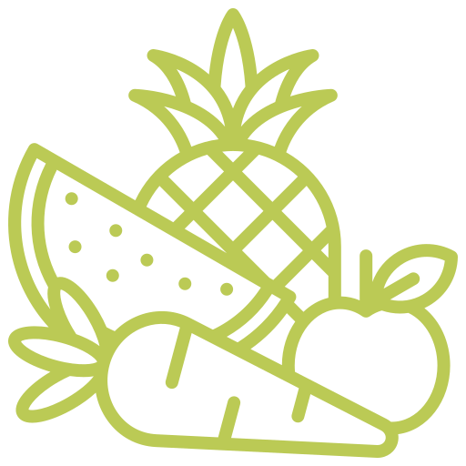 Verduras cortadas